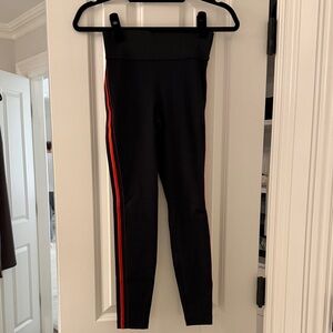 Koral Black Leggings with Red Stripe